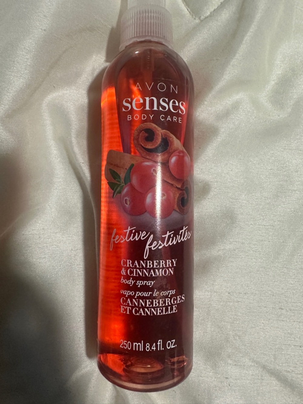 Avon Cranberry & Cinnamon Body Spray - Red